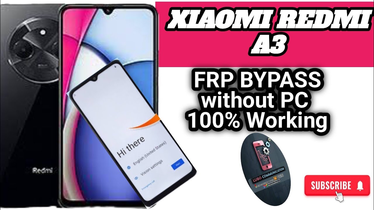 Redmi A3 Frp Bypass/New method 2025 No PC