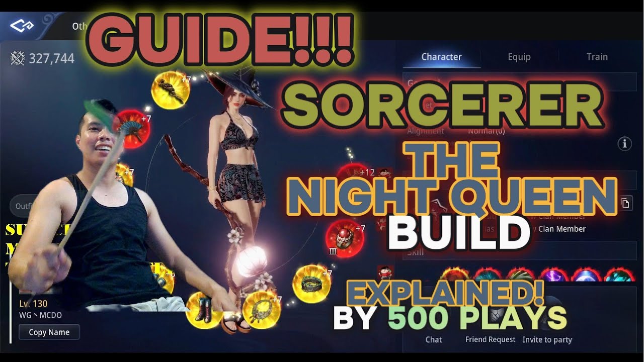 MIR4 GLOBAL | GUIDE FOR SORCERER THE NIGHT QUEEN BUILD BY 500 PLAYS
