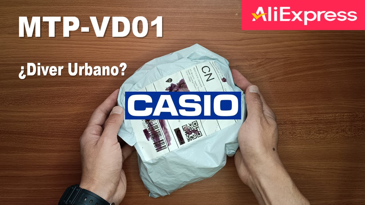 Наличие дайвера для использования в городских условиях Часы Casio MTP-VD01 с AliExpress | UNBOXING