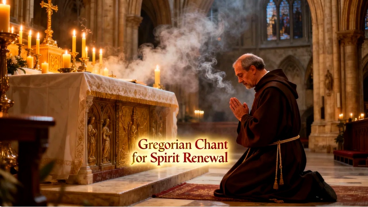 Gregorian Chant for Healing Sleep and Divine Harmony | Benedictine Ambience and Sacred Balance