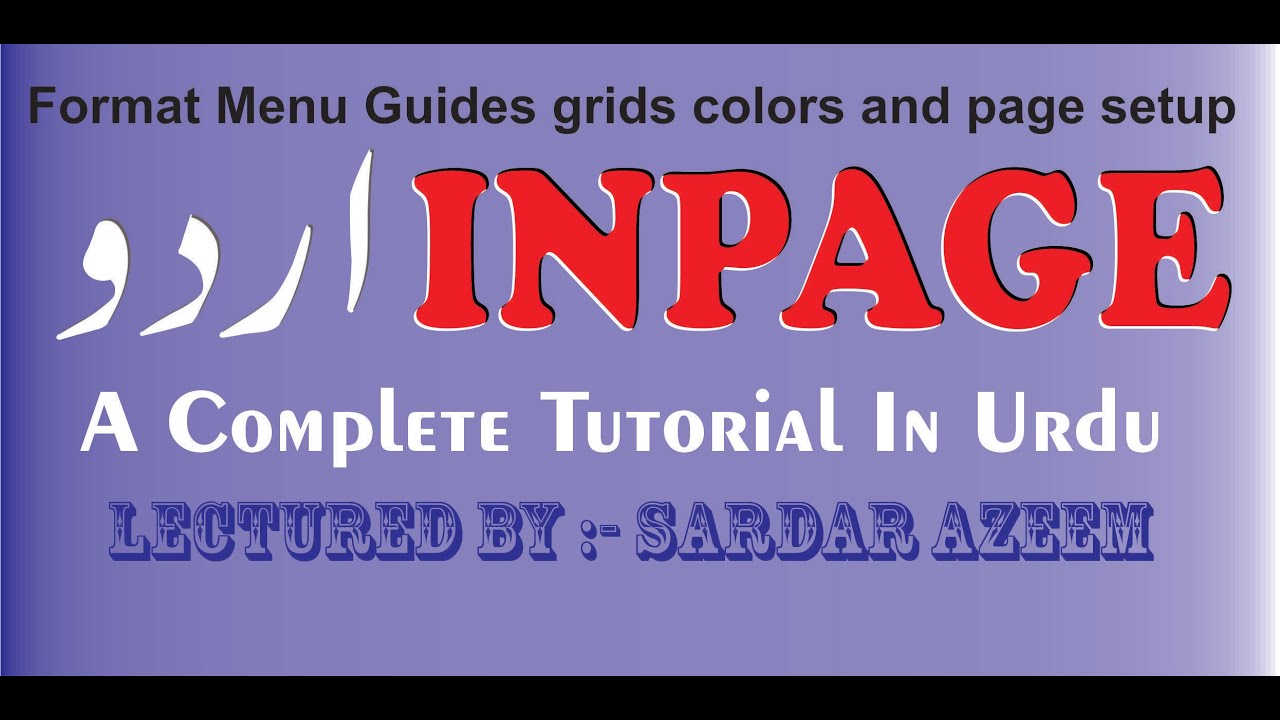 Format menu guides