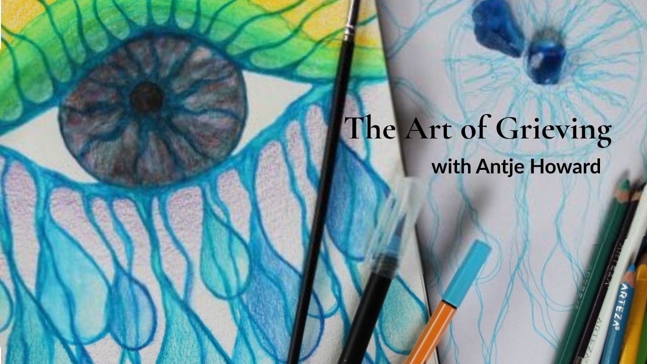 the Art of Grieving - with guided Neurographica Drawing Processes - by Antje Howard