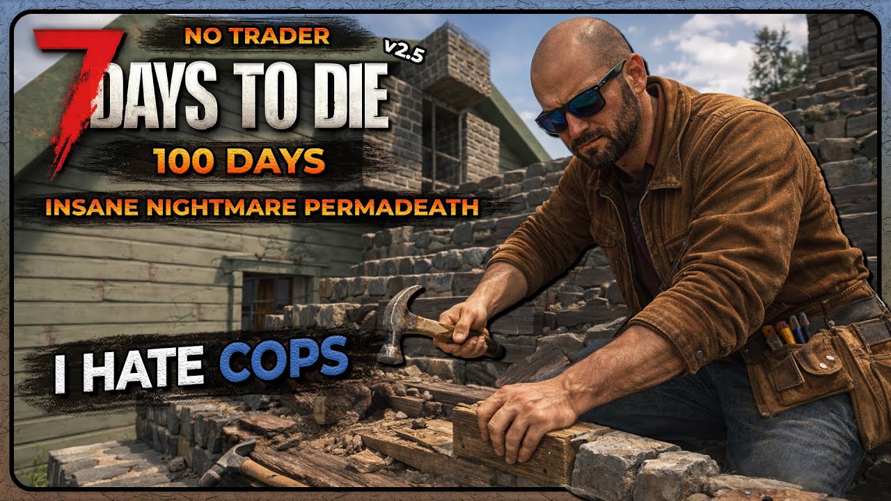 🔴TIME TO REPAIR THE HORDE BASE | 7 Days to Die - Insane Nightmare Permadeath | 100 Days | S3 Ep8