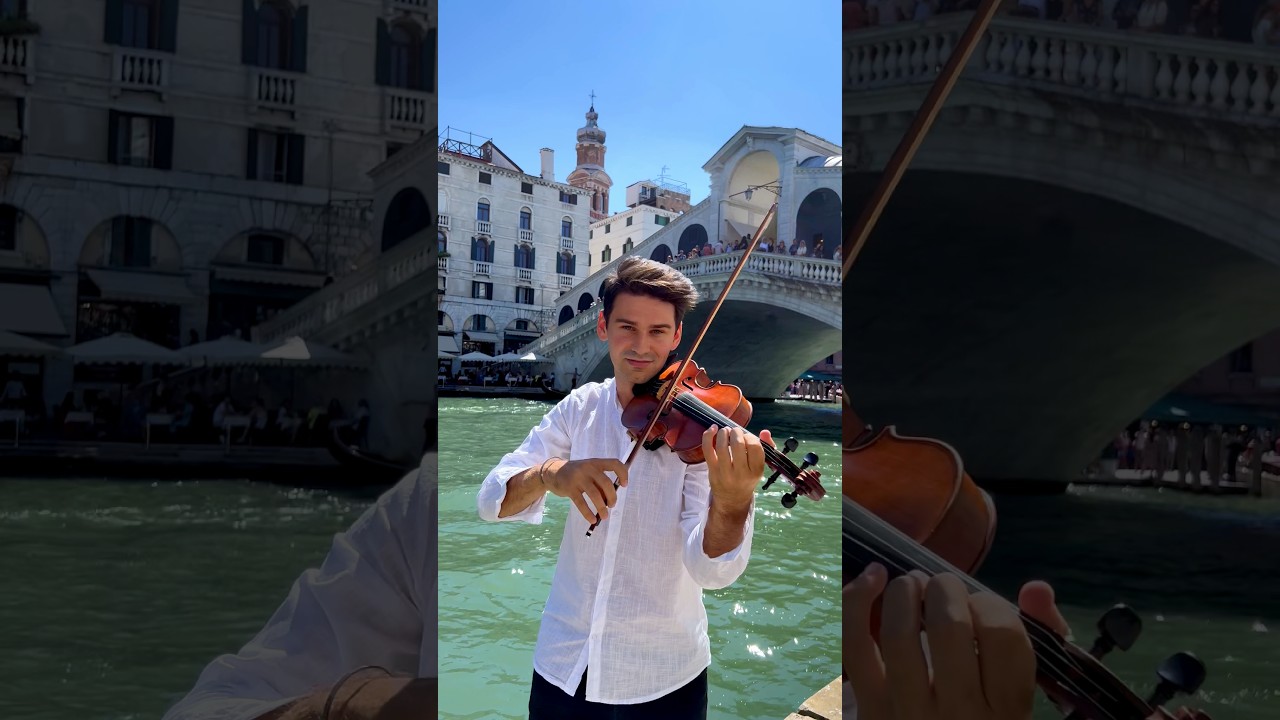 Bella Ciao on Violin 🇮🇹 | Venice Street Performance at Rialto Bridge