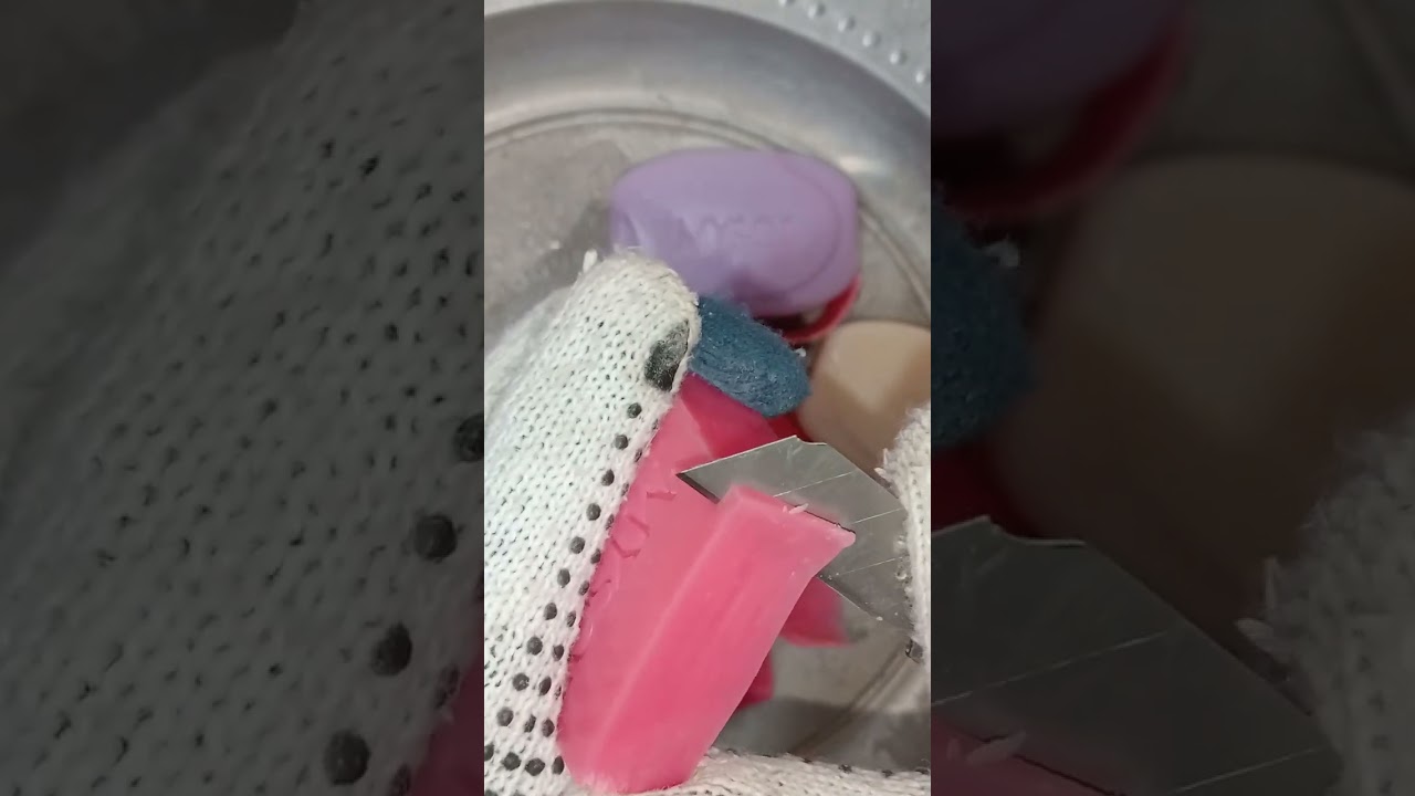 Cutting 🔪🩷🤍💜 soaps 🥰💖