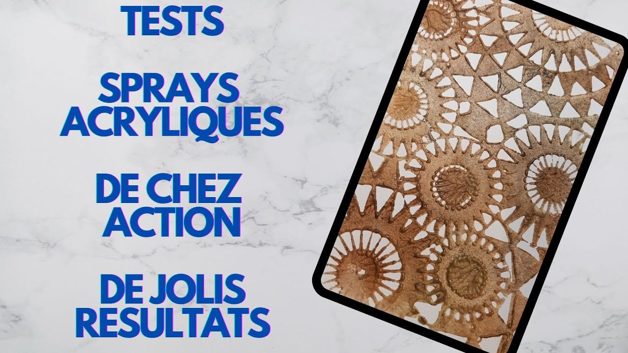 Test Patouilles Sprays Acrylique Action avec Produits Ménager