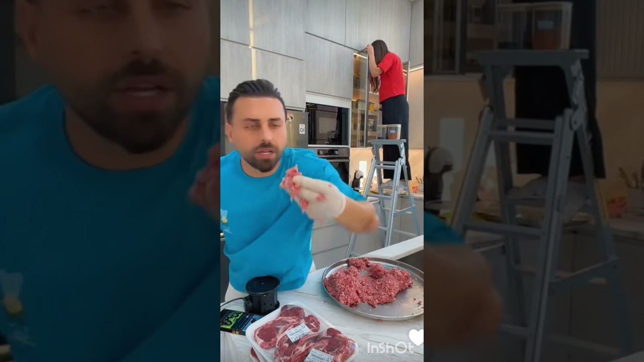 ريتشو وننوش 🥰 ريتشو مستلم تتبيلة اللحمة ميشان الشوي