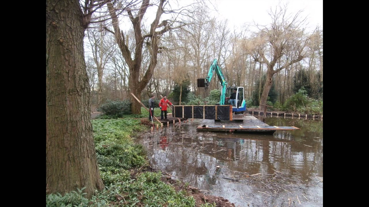 Vervanging van de beschoeiingen in De Braak - Februari 2014 -