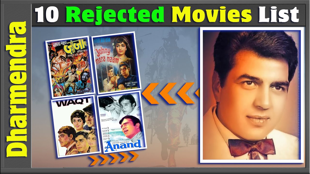 Dharmendra 10 Rejected Movies List | Dharmendra's Refused and Slipped Projects | Bollywood Films.