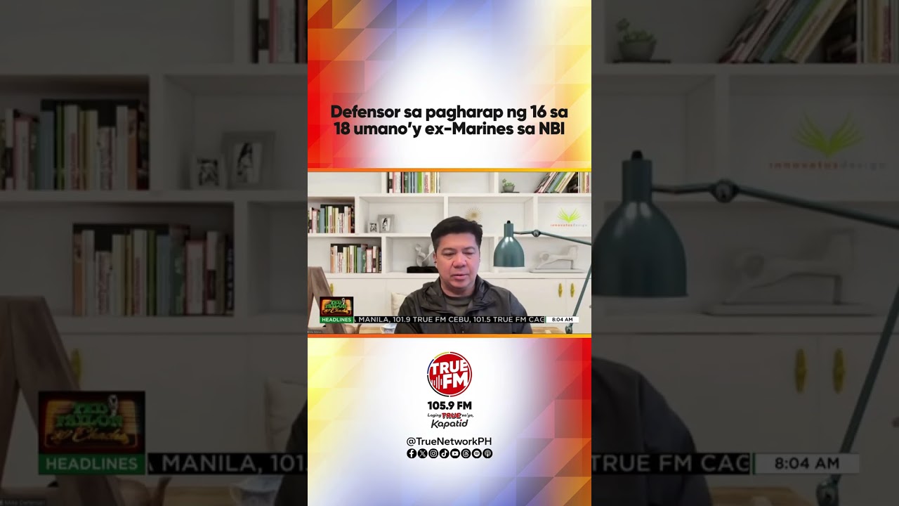Defensor sa pagharap ng 16 sa 18 umano’y ex-Marines sa NBI | Ted Failon & DJ Chacha