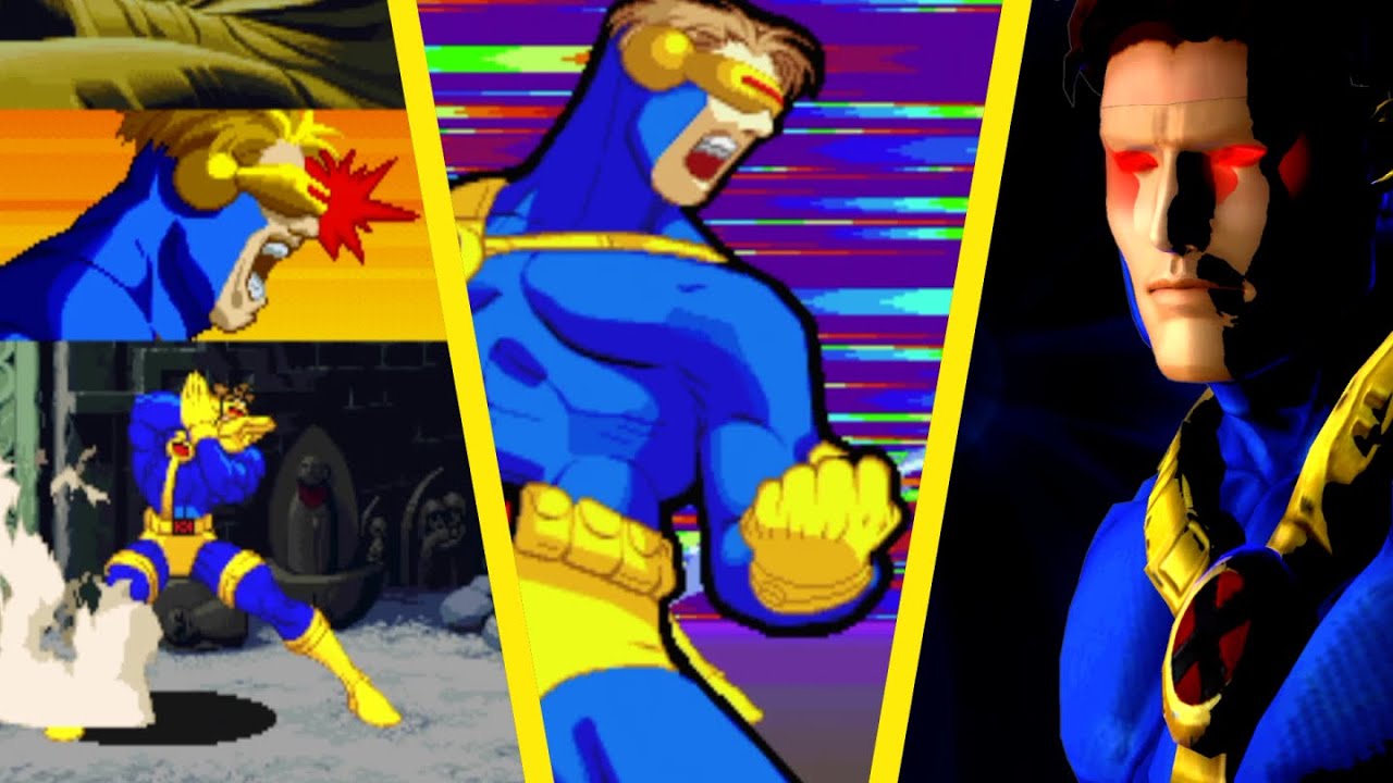 Cyclops Hyper Combos Evolution in Marvel vs Capcom