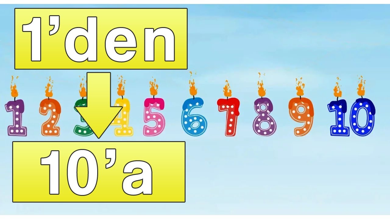 1'den 10'a kadar sayma - &Ccedil;ocuklar i&ccedil;in sayılar