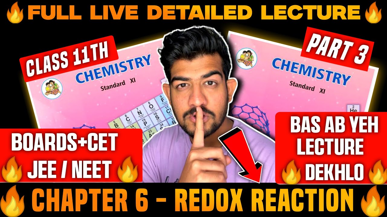 redox reaction class 11 chemistry | redox reactions class 11 maharashtra board one shot | PART 3