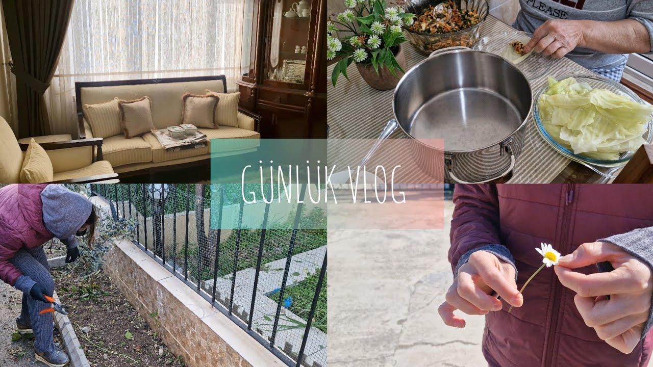 Ege Usulü#lahanasarması●#bahçeişlerini Kolayladık●Balkon İçin Alışverişte Neler Aldık#günlükvlog 