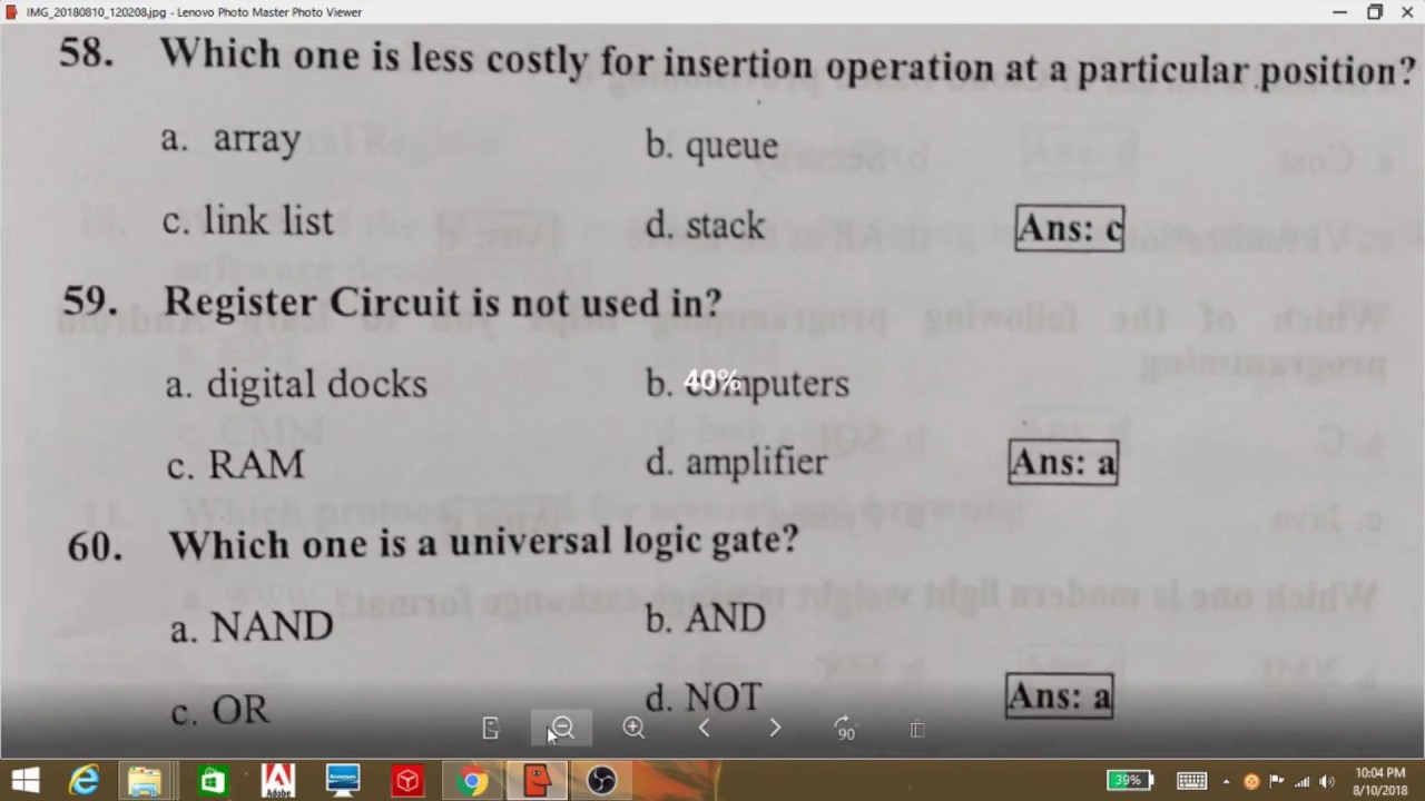 Assistant Programmer Sonali Bank 2016 MCQ Question Solution (in Bangla)