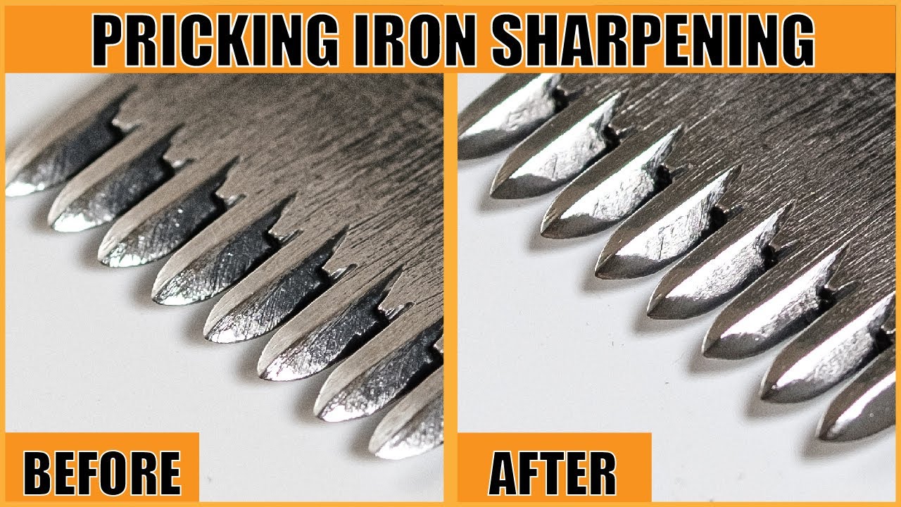 This is how I Sharpened my Pricking Irons