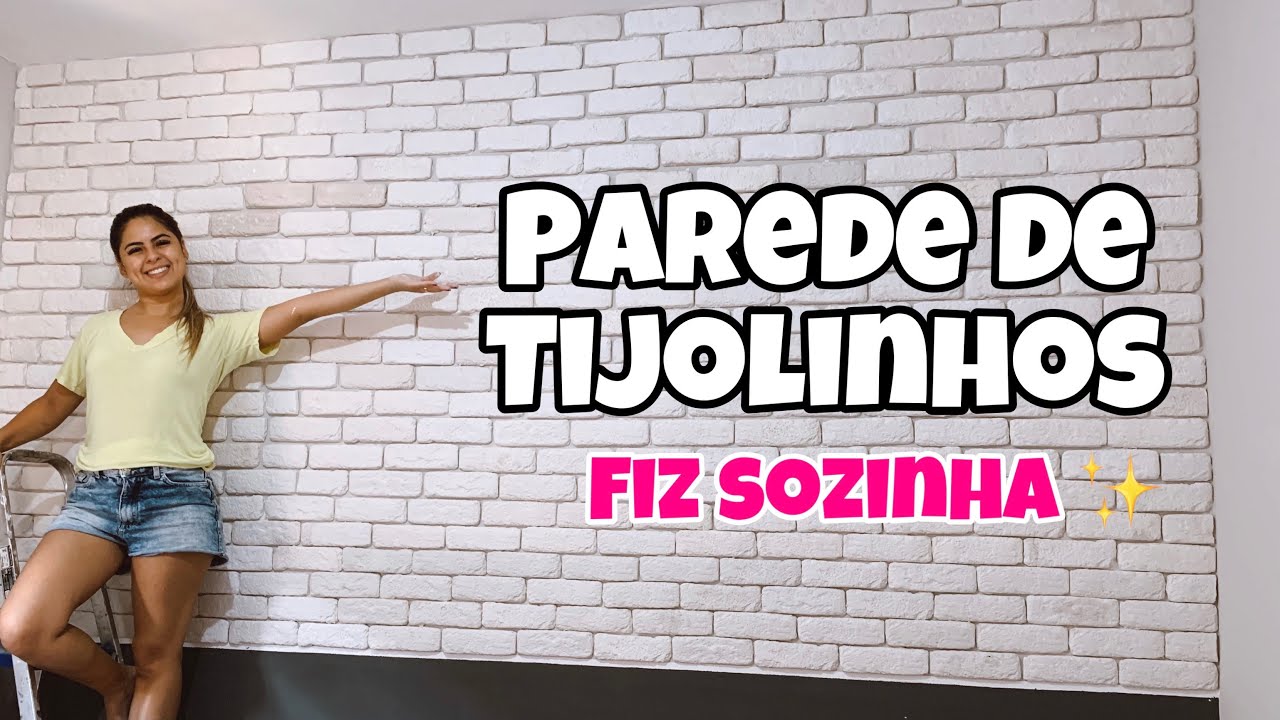 PAREDE DE TIJOLINHOS DE GESSO | COMO FAZER ? 🖤