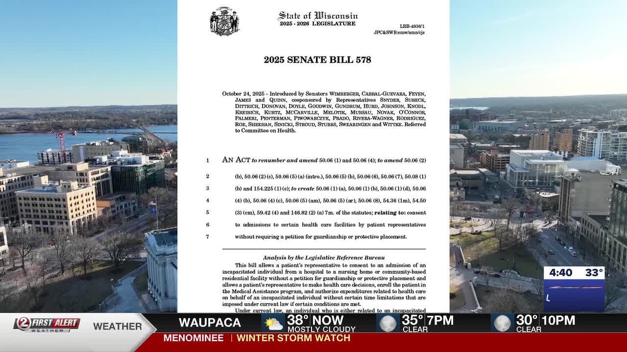 Wisconsin Senate to consider next of kin bill in final session