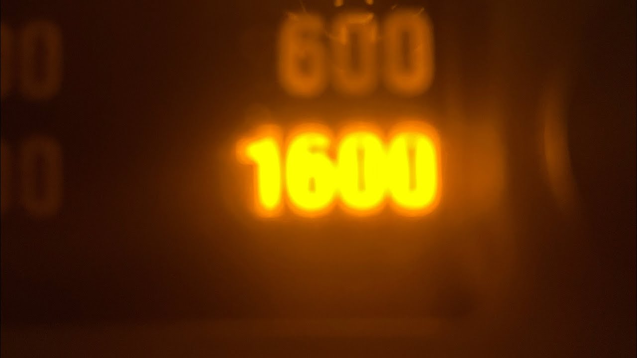 Final ramp up to 1600 on the Bosch exxcel 1600 express