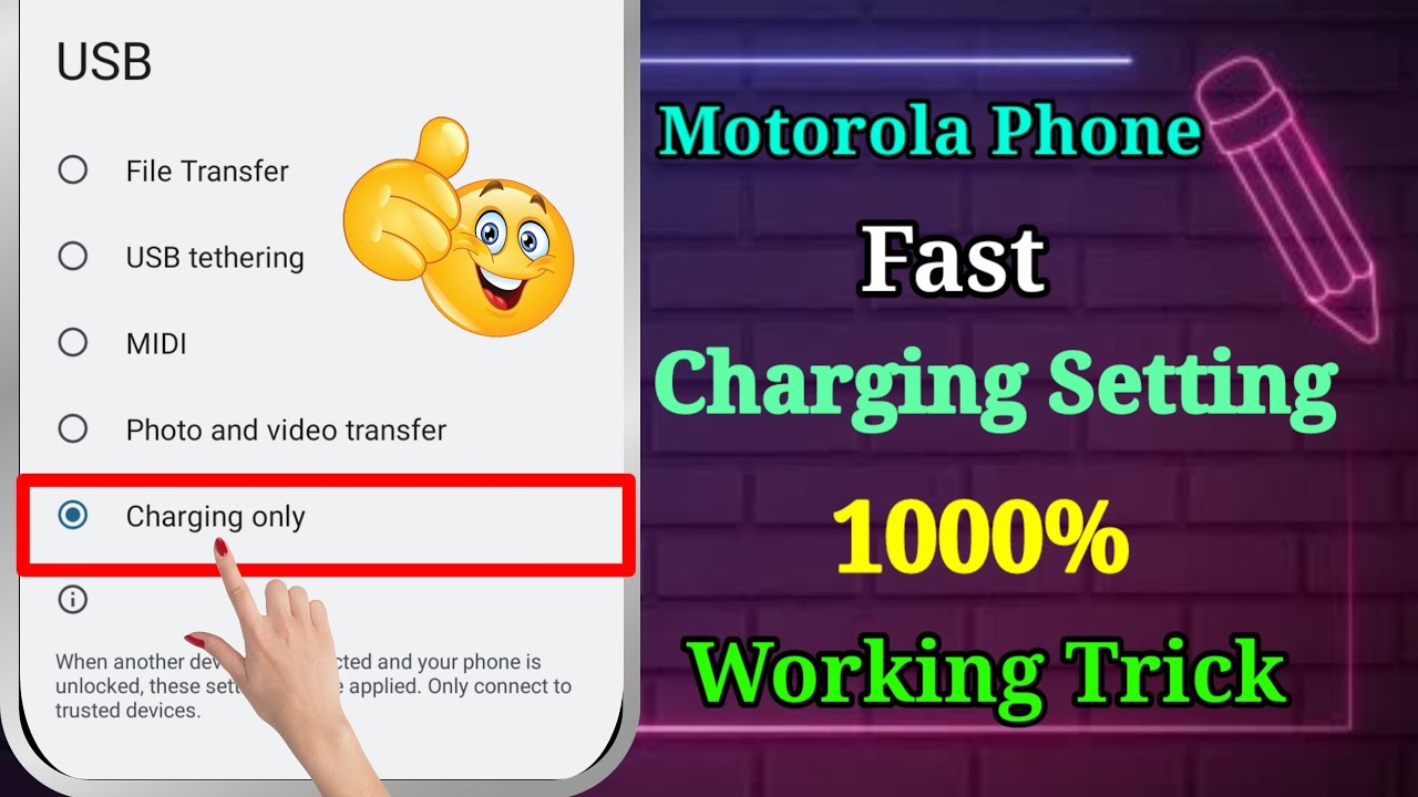 Motorola Fast Charging Setting | Motorola Charging Problem | Motorola Ko Fast Charge Kaise Karen