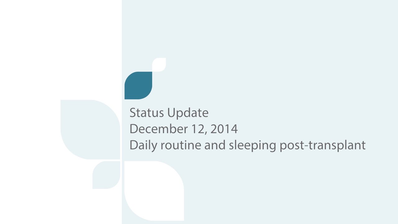 Post Lung Transplant: My Daily Routine