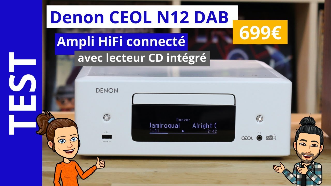 Denon CEOL N12 : test de l’ampli connecté WiFi, Bluetooth, AirPlay 2, lecteur CD et multiroom HEOS