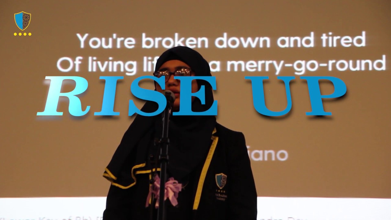 Student sings 'Rise Up'