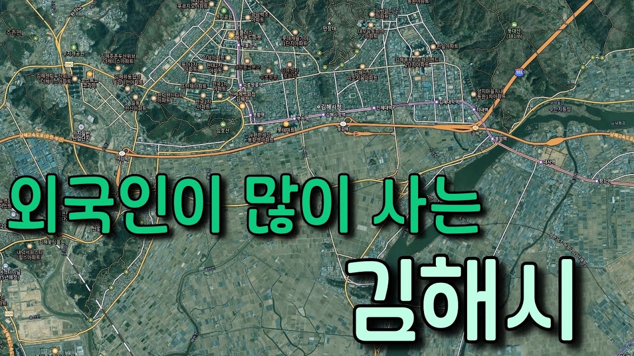 지도로 둘러보는 경남 김해시