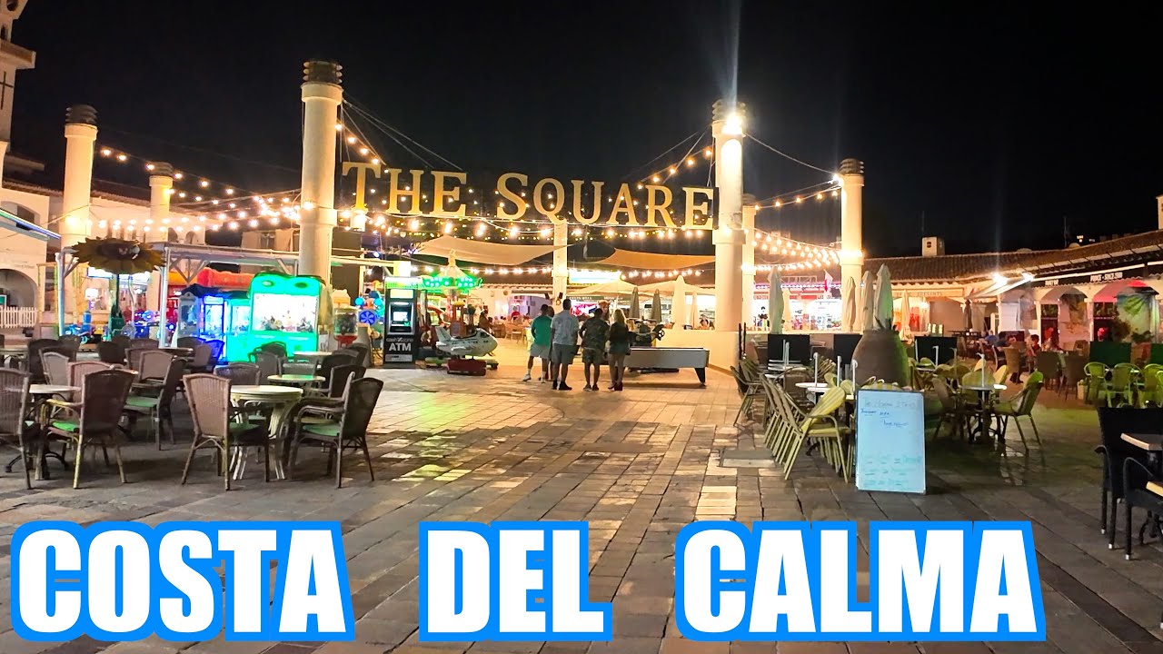 Costa de la Calma Mallorca 🇪🇸 Nightlife walking tour 🌛 4K HDR