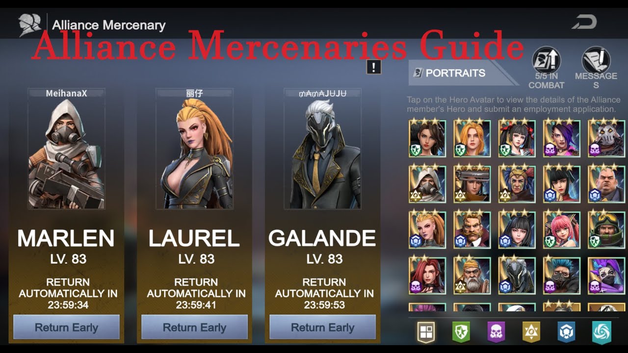 Alliance Mercenaries Guide | Last Fortress: Underground | New Player Guide and Advanced Tips