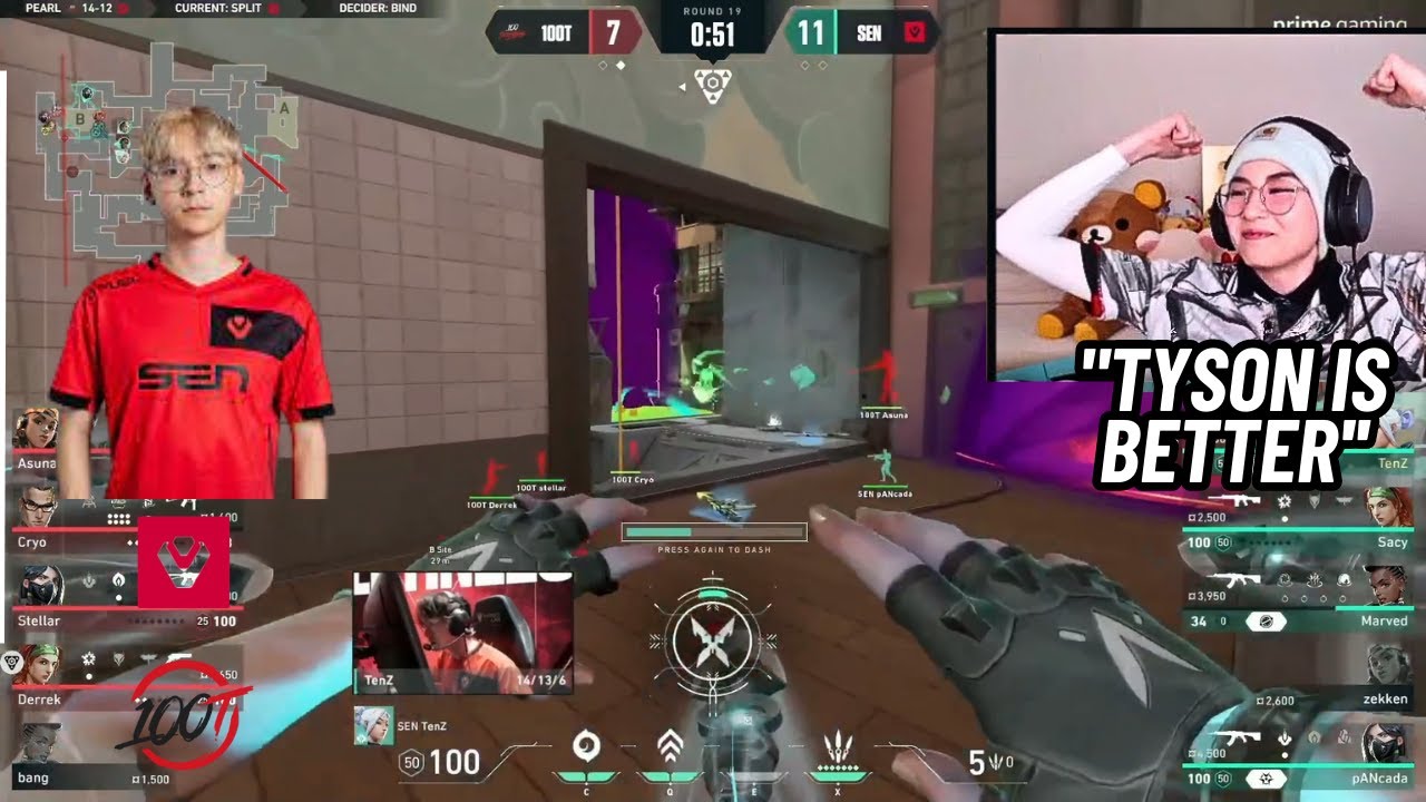 KYEDAE REACTS TO TENZ  INSANE JETT ENTRIES AGAINST 100T ON SPLIT  IN AMERICAS LCQ !!! VALORANT
