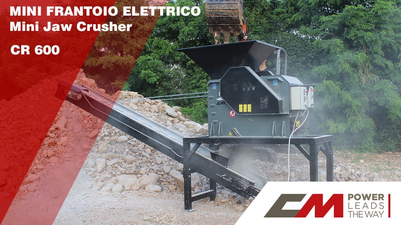 Mini Frantoio Elettrico a mascelle / Mini Jaw crusher