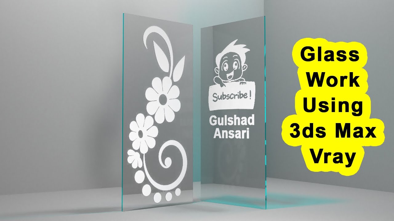 How to Create Glass Etching Material in 3ds Max Vray