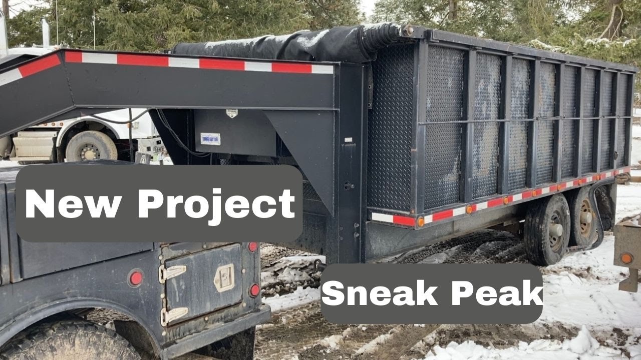 Custom Homemade Gooseneck Dump Trailer Review And Walkaround Plus New Project Sneak Peak