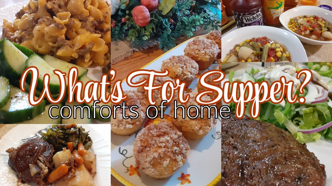 What's For Supper/ Easy Meal Ideas/ Pumpkin Muffins/ Southern Farm and Kitchen