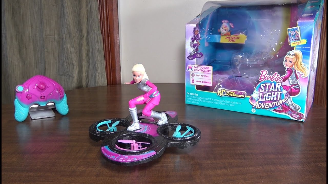 Barbie Star Light Adventure - Радиоуправляемый летающий ховерборд - Обзор и полет