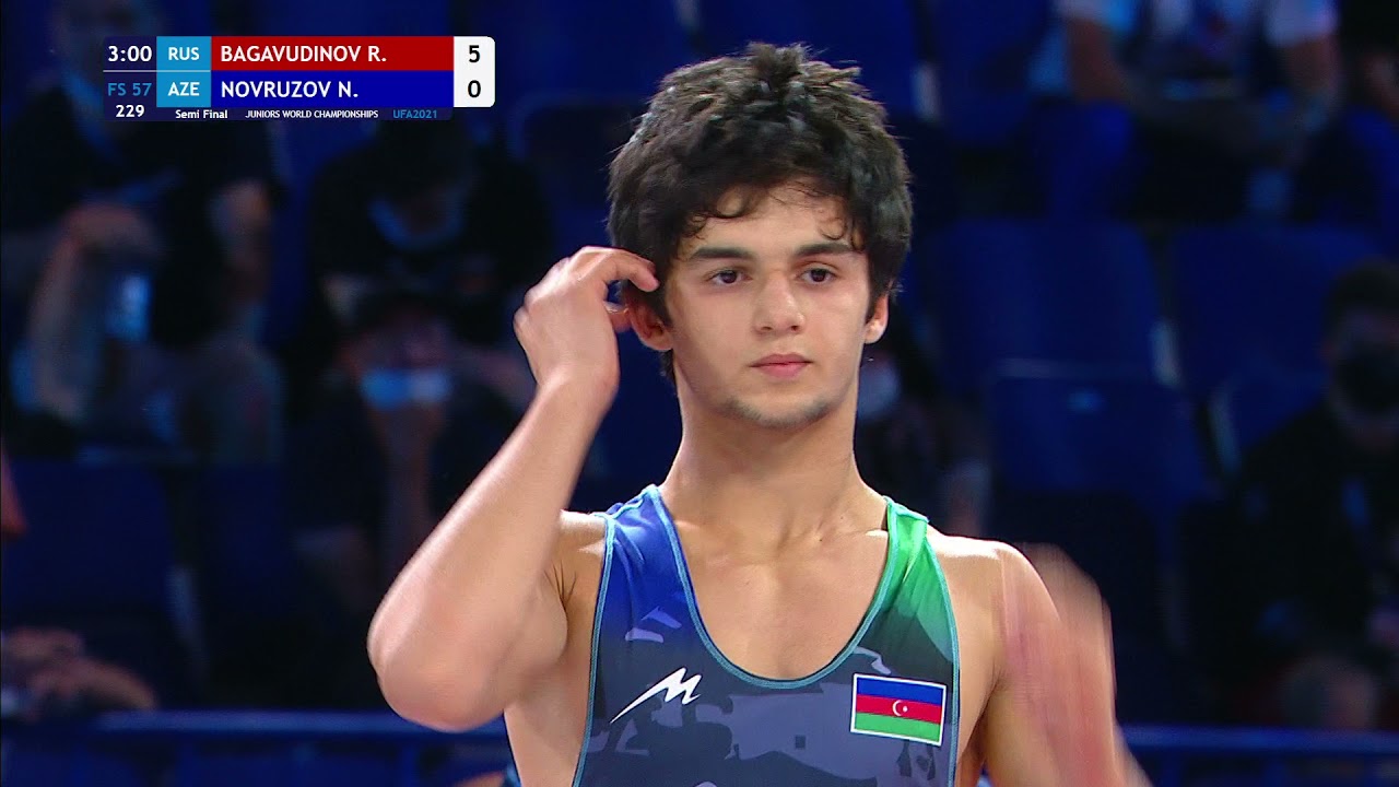 1/2 FS - 57 kg: R. BAGAVUDINOV (RUS) v. N. NOVRUZOV (AZE)