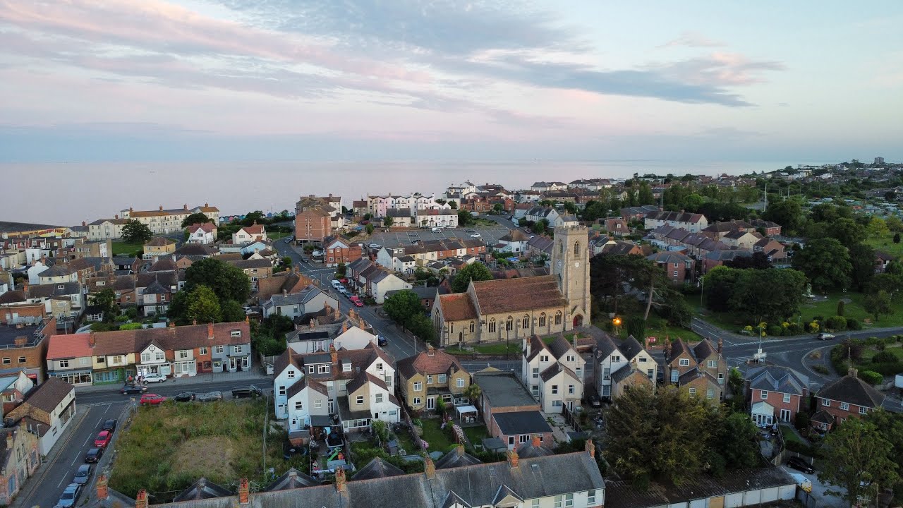 Drone over Walton on the Naze Essex