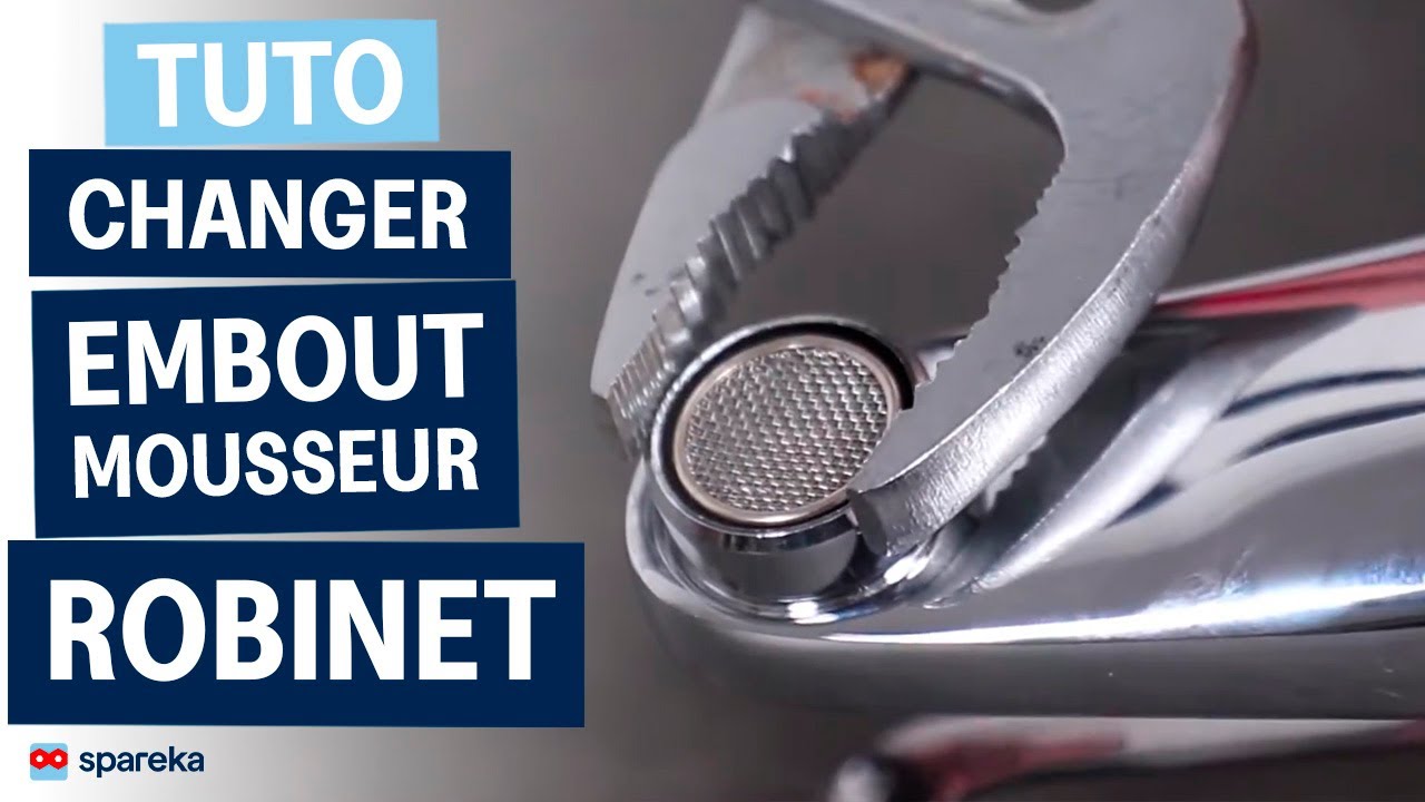 Robinet de lavabo : nettoyer ou changer le mousseur (pression faible, jet irrégulier, calcaire)