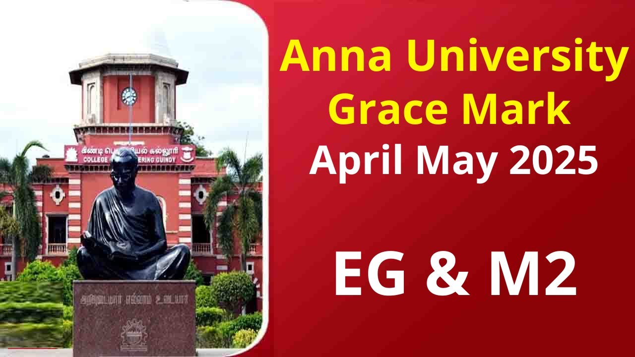 Anna University Grace Mark Details Ge3251 & Ma3251 april may 2025 Anna University Latest News Today
