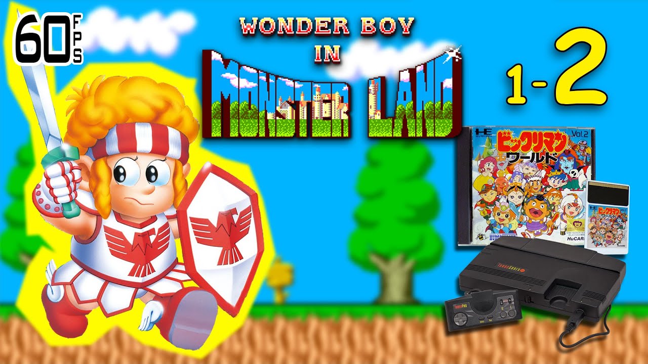 Wonder Boy in Monsterland (Bikuriman) - TurboGrafx/PC Engine - 60FPS (No commentary)