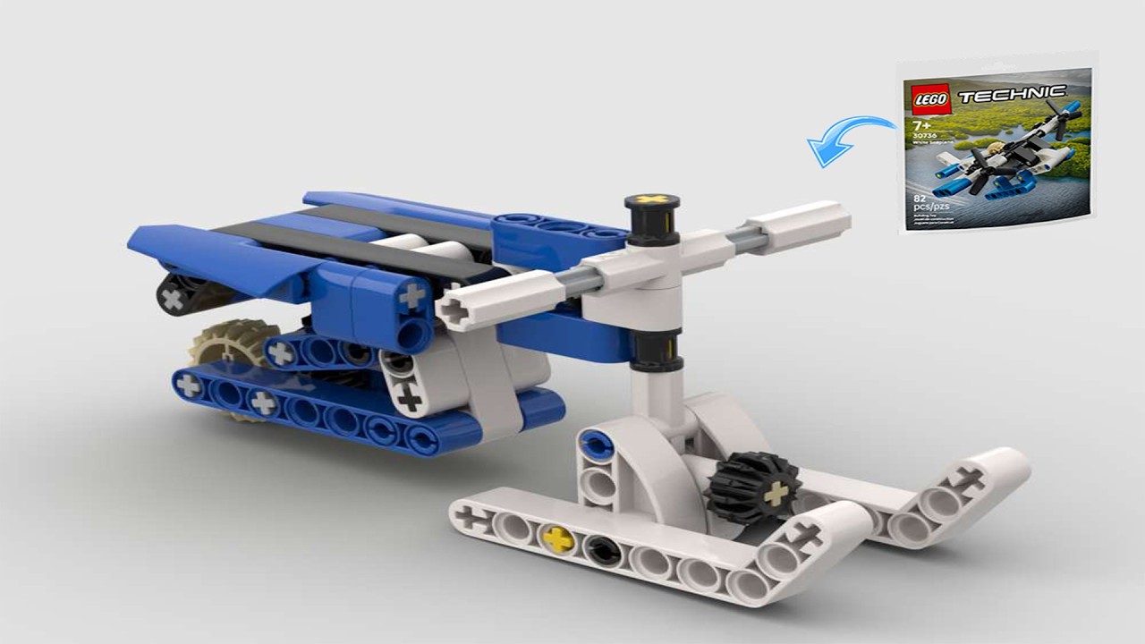 LEGO Technic Snowmobile 30736 Alternate Build.