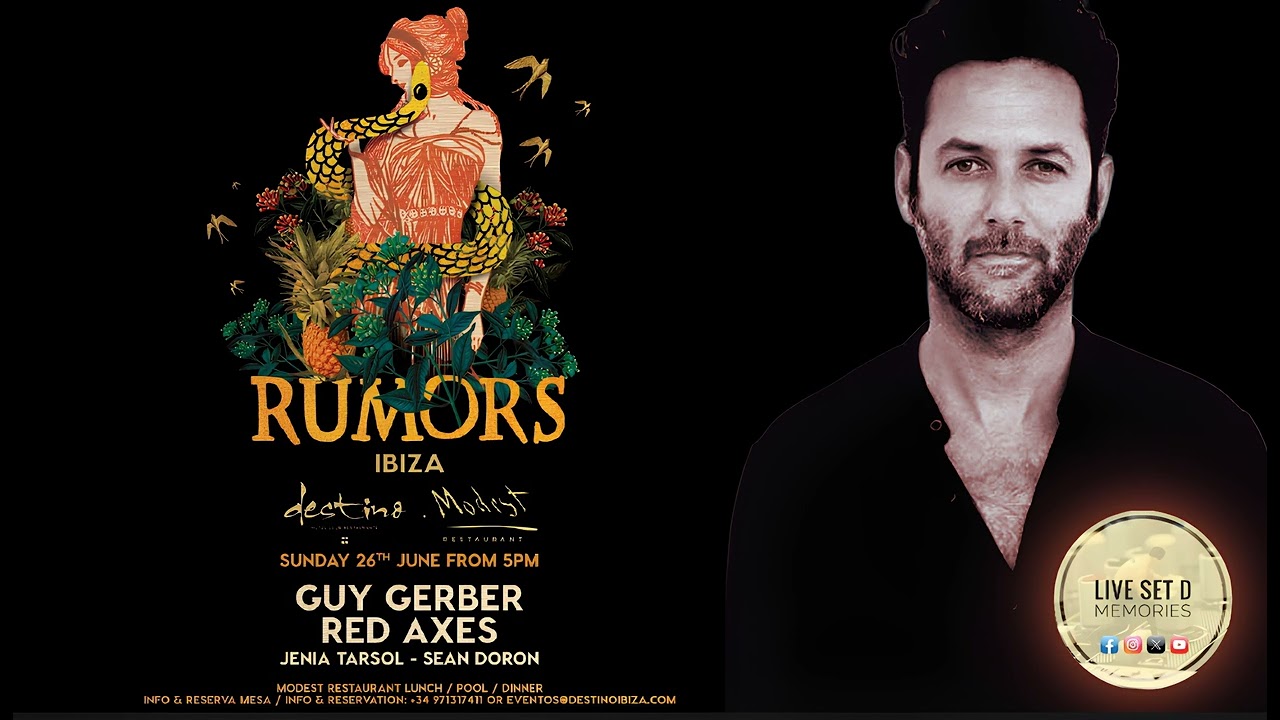 Guy Gerber @ Rumors, Destino, Ibiza 26 06 2016