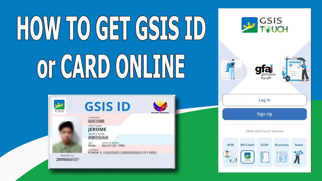 HOW TO GET GSIS ID / CARD ONLINE