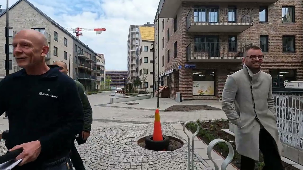 Gothenburg Sweden Walk around Selma Lagerlöfs torg 4k