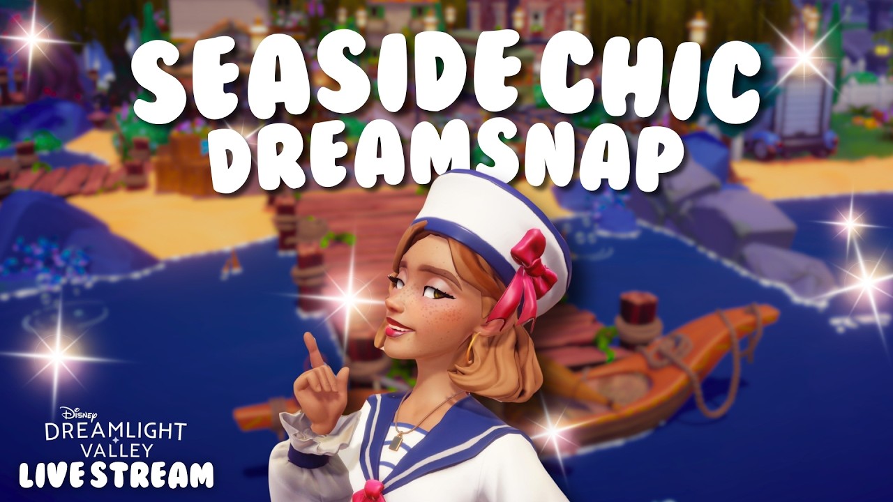 🎥seaside chic dreamsnap!! | dreamlight valley live!