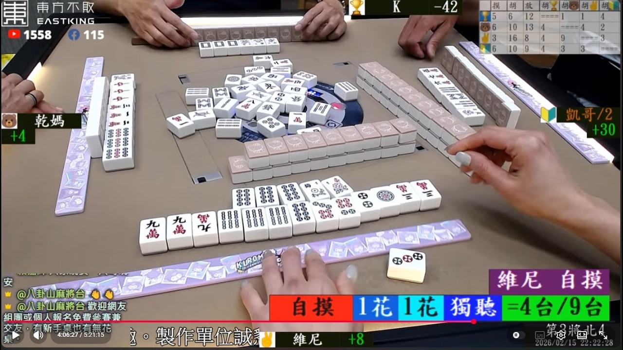 八卦山麻將 K 維尼 乾媽 凱哥 260215晚