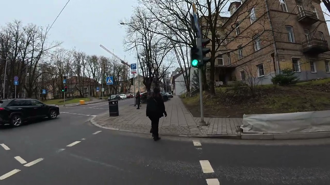 Walking from Reformatų Skveras to M.K. Čiurlionio Street | Vilnius City Walk