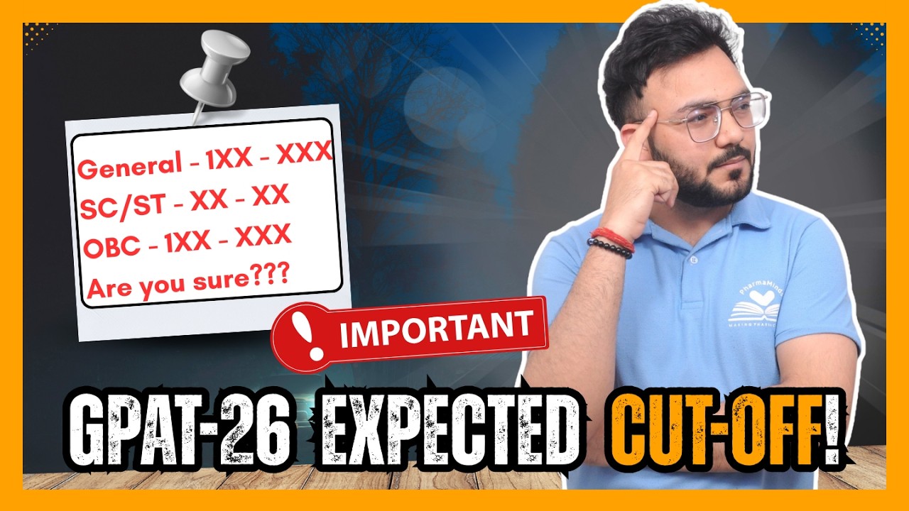 GPAT 2026 CUT OFF | GPAT 2026 PATTERN | Next STEPS NIPER STRATEGY | Pharmaminds