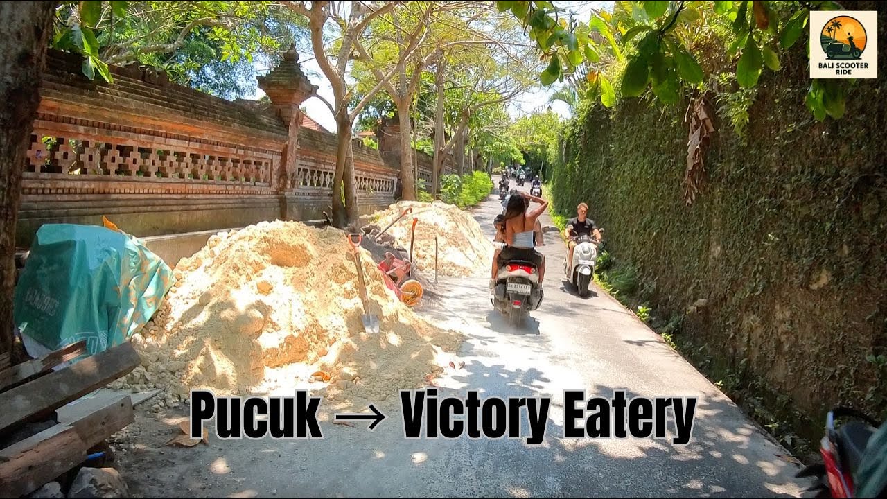 Bali Scooter Ride | Pucuk to Victory Eatery (Canggu POV, afternoon, 12:50pm 7 October 2025)
